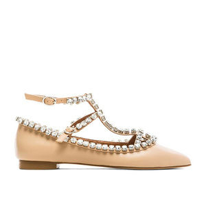 Jeffrey Campbell Gaby Embellished Flat Nude
